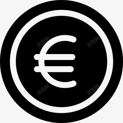 欧元银行和金融14稳健图标svg_新图网 https://ixintu.com 欧元 稳健 银行和金融14