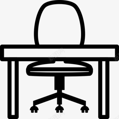 办公桌商务144直线型图标图标