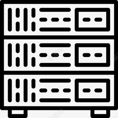 服务器essentials11线性图标图标