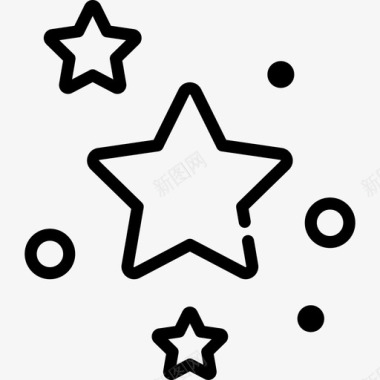 恒星宇宙19直线图标图标