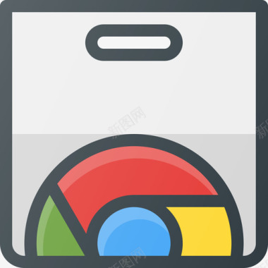 Chrome应用程序windows2线性颜色图标图标