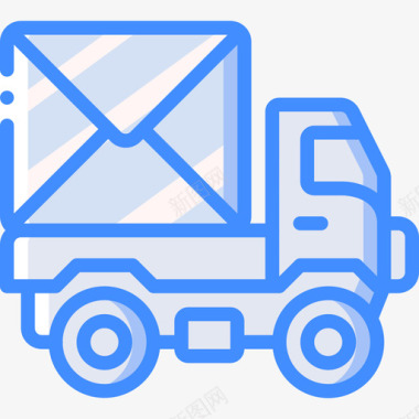 送货车物流15蓝色图标图标