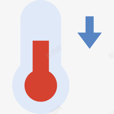 温度计天气79扁平图标图标