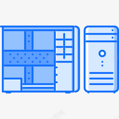 案例数据计算机8蓝色图标图标