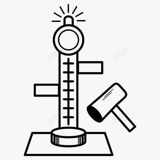 力量测试仪娱乐力量图标svg_新图网 https://ixintu.com 力量 力量测试仪 娱乐 游戏