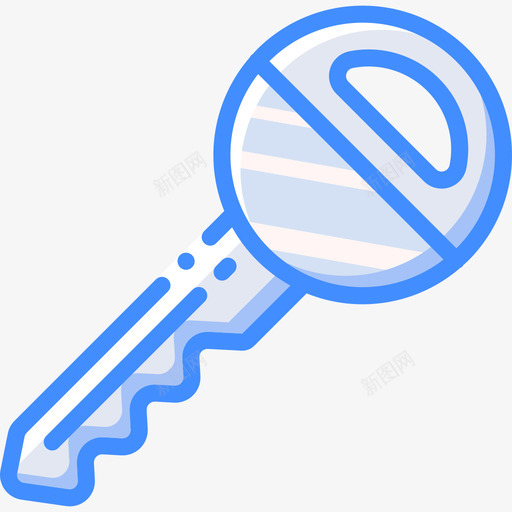 钥匙必需品27蓝色图标svg_新图网 https://ixintu.com 必需品27 蓝色 钥匙