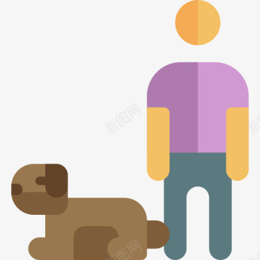 宠物日常用品动作3平淡图标图标