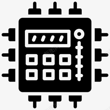 计算机技术计算机工程计算机硬件图标图标