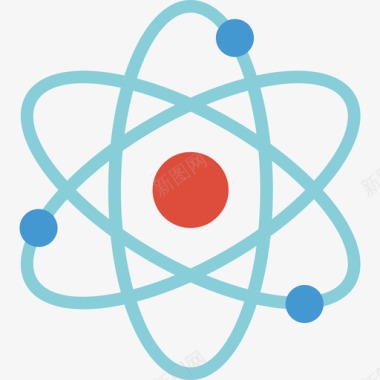 原子教育99扁平图标图标