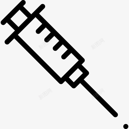 注射器实验室6线性图标svg_新图网 https://ixintu.com 实验室6 注射器 线性