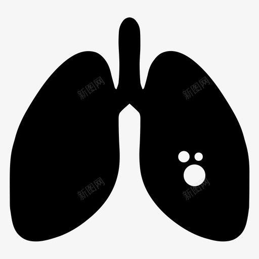 肺癌癌症香烟图标svg_新图网 https://ixintu.com 健康 吸烟 疾病 癌症 肺癌 香烟