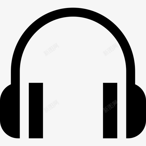 耳机电子设备4填充图标svg_新图网 https://ixintu.com 填充 电子设备4 耳机