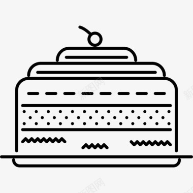 蛋糕咖啡厅直系图标图标