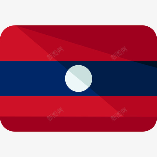 老挝国旗6平坦图标svg_新图网 https://ixintu.com 国旗6 平坦 老挝