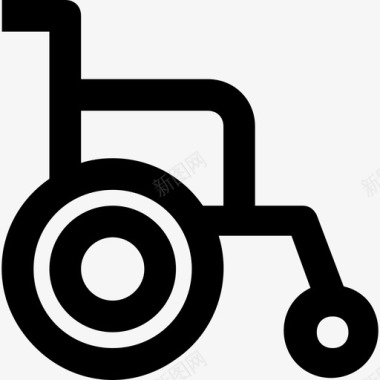 轮椅医院27号直线型图标图标