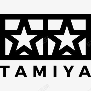 Tamiya视频游戏标志5线性图标图标