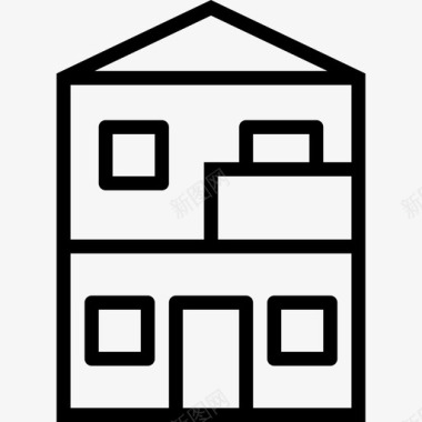 住宅房地产63线性图标图标