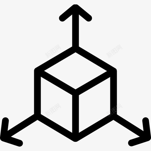 立方体虚拟现实39线性图标svg_新图网 https://ixintu.com 立方体 线性 虚拟现实39