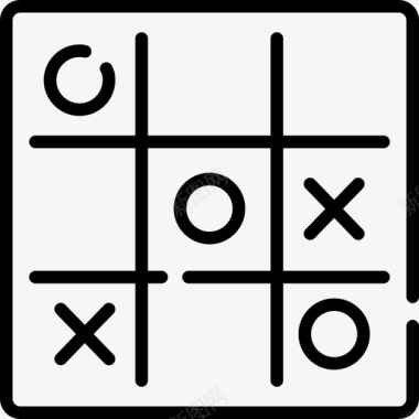 井字游戏29直线型图标图标