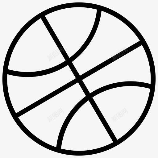 篮球篮球比赛运球图标svg_新图网 https://ixintu.com 篮球 篮球比赛 网球元素线图标 运动球 运球