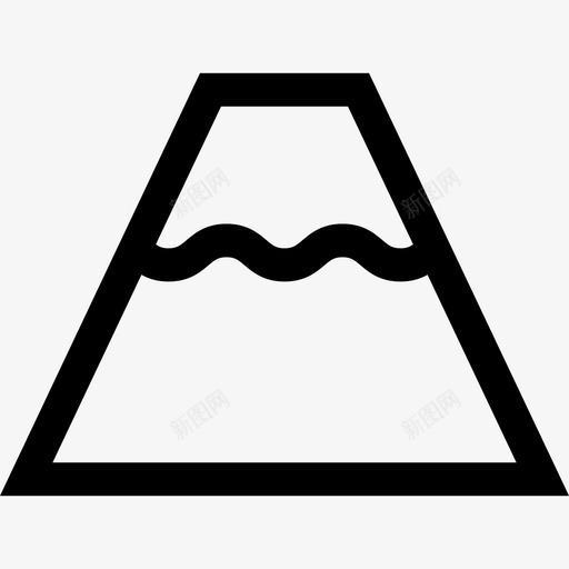火山史前14直线型图标svg_新图网 https://ixintu.com 史前14 火山 直线型