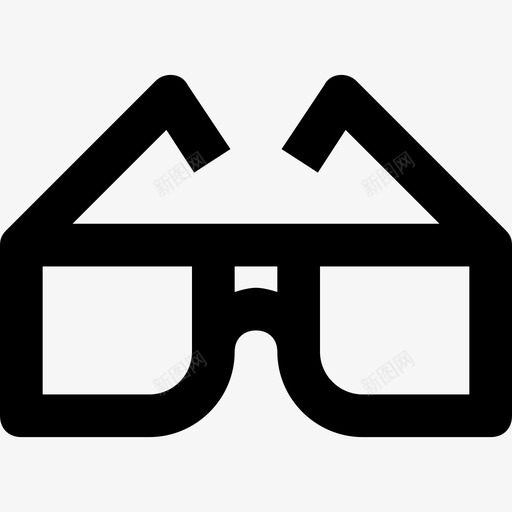 眼镜验光6线性图标svg_新图网 https://ixintu.com 眼镜 线性 验光6