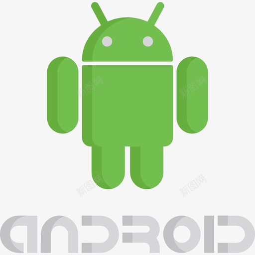 Android技术徽标2平面图标svg_新图网 https://ixintu.com Android 平面 技术徽标2