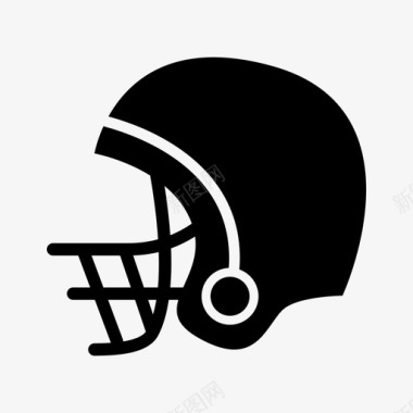 美式足球头盔美式足球防护图标图标