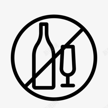 禁酒令酒类体育类图标图标