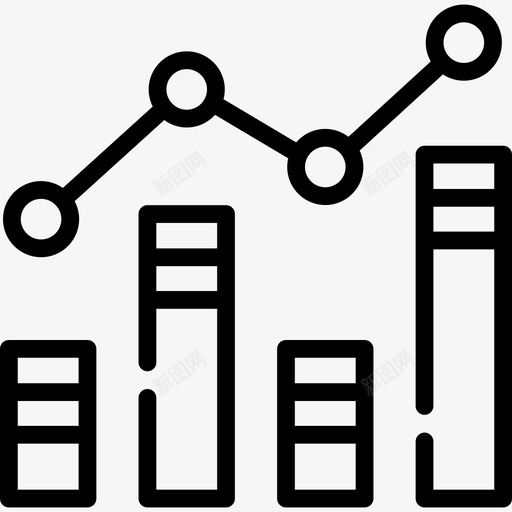 条形图图表3线性图标svg_新图网 https://ixintu.com 图表3 条形图 线性