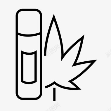 大麻油大麻医用大麻图标图标