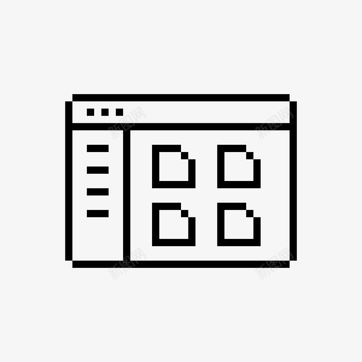 像素化文件文档文件文件管理图标svg_新图网 https://ixintu.com 像素化kare 像素化文件 文件管理 文档文件 窗口