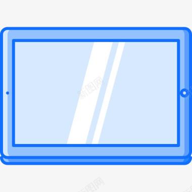 平板电脑电子26蓝色图标图标