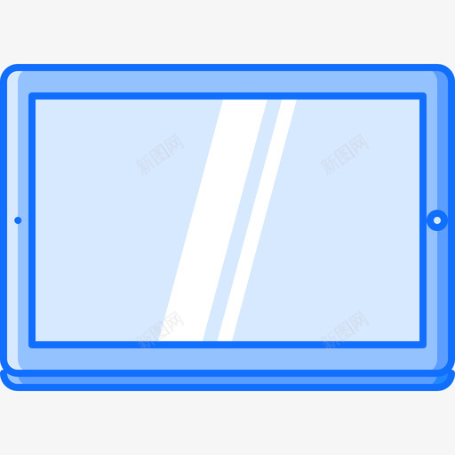 平板电脑电子26蓝色图标svg_新图网 https://ixintu.com 平板电脑 电子26 蓝色