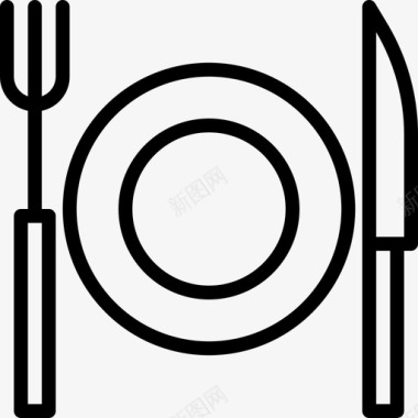 餐具家用7直系图标图标