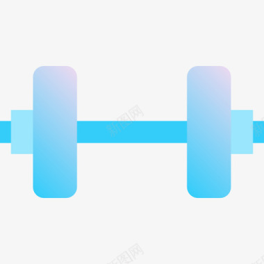 哑铃健身52蓝色图标图标