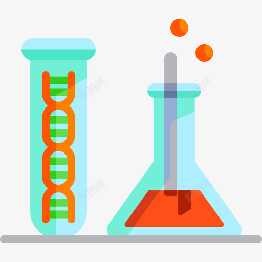 试管科学29扁平图标svg_新图网 https://ixintu.com 扁平 科学29 试管