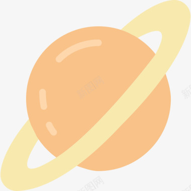 土星太空65平的图标图标