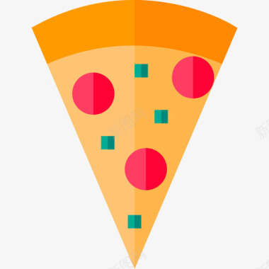 意大利披萨4扁平图标图标