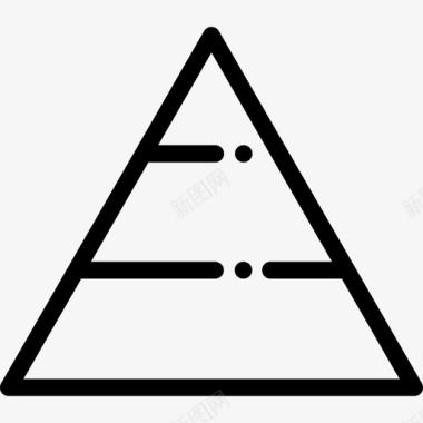 三角形商务51直线图标图标