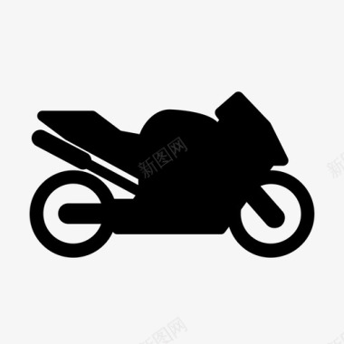 摩托车自行车速度图标图标