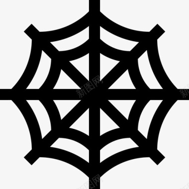 蜘蛛网自然40线状图标图标