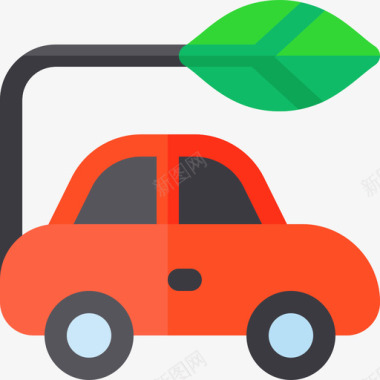 电动汽车温室平板图标图标