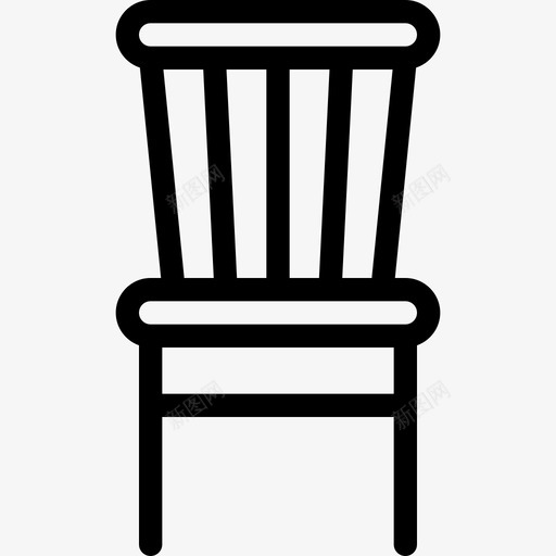 椅子复古7直线型图标svg_新图网 https://ixintu.com 复古7 椅子 直线型