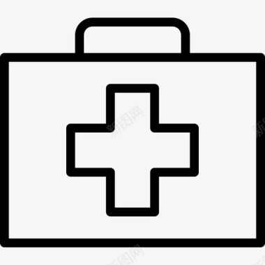 急救箱医疗保健5线性图标图标