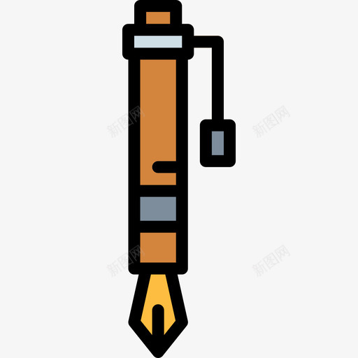 钢笔办公元素9线颜色图标svg_新图网 https://ixintu.com 办公元素9 线颜色 钢笔