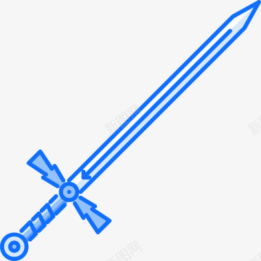 剑战争8蓝色图标图标