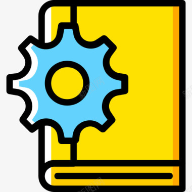 书工业8黄色图标图标