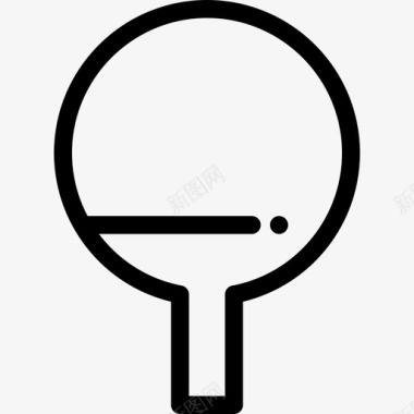 乒乓球游戏8线性图标图标