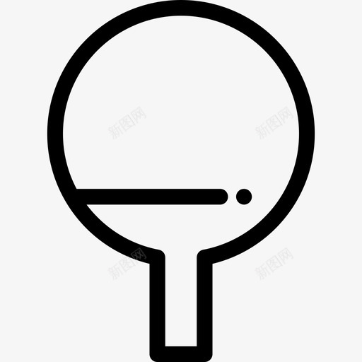 乒乓球游戏8线性图标svg_新图网 https://ixintu.com 乒乓球 游戏8 线性